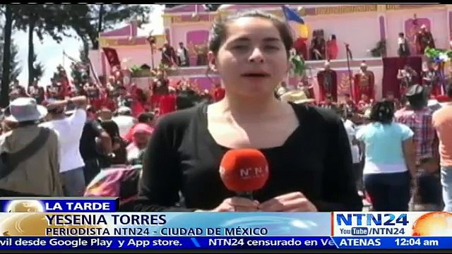 Con una representación de la ‘Pasión de Cristo’, se conmemora el viernes santo en México