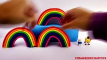 Shopkins Play Doh Cars 2 Kinder Surprise Spongebob Rainbow Surprise Eggs StrawberryJamToys