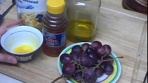 Grape Honey Egg Yolk Oatmeal Olive Oil Moisturizing Cleansing Homemade Face Mask for Normal Skin