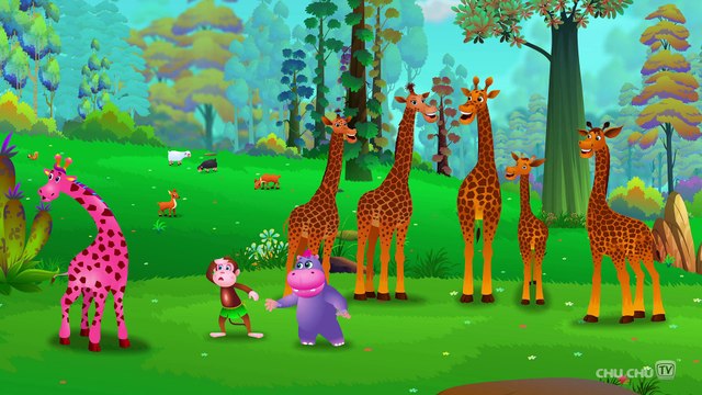 Finger Family Giraffe ChuChu TV Animal Finger Family Nursery Rhymes Songs For Children