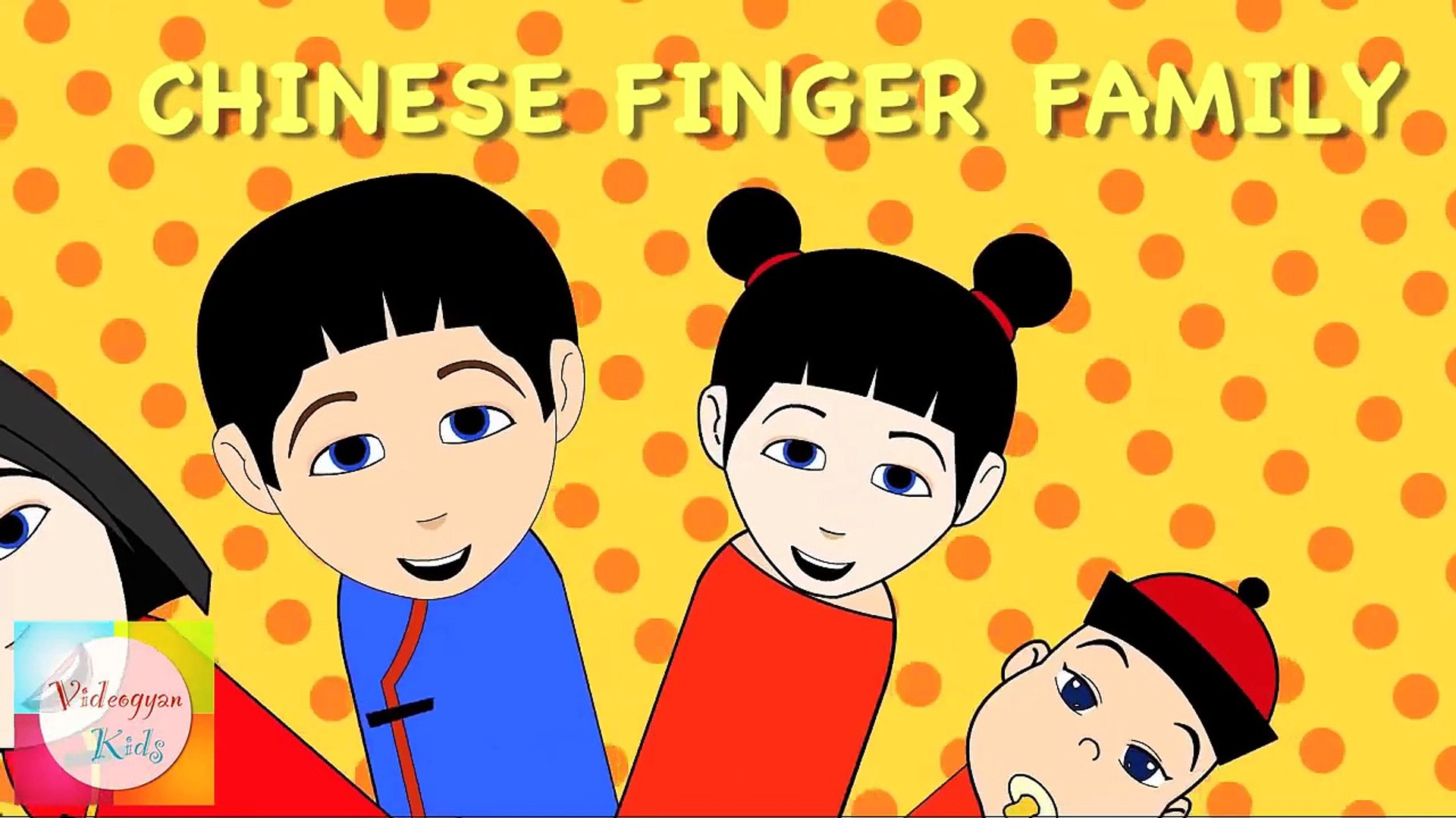 ⁣Finger Family (Chinese Family) Nursery Rhymes   Cartoon Animation Songs For Children