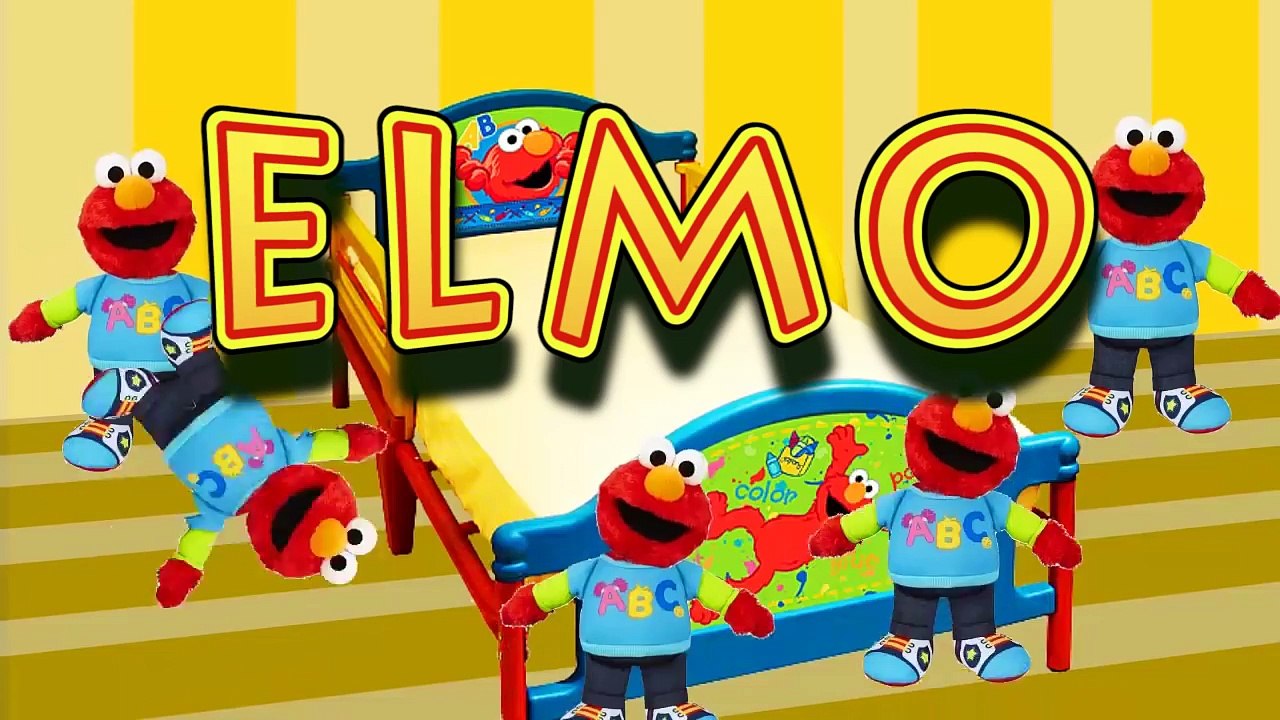 Five Little Elmo s Jumping On The Bed Children s Nursery Rhyme - video ...