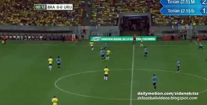 1-0 Douglas Costa First Minute Goal - Brazil v. Uruguay 25.03.2016 World Cup Qualifier