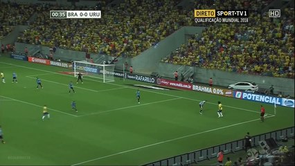 Douglas Costa Goal - Brazil 1 - 0 Uruguay 2016