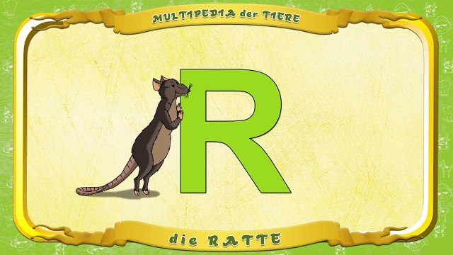 Tante Eules Multipedia Buchstabe. R die Ratte