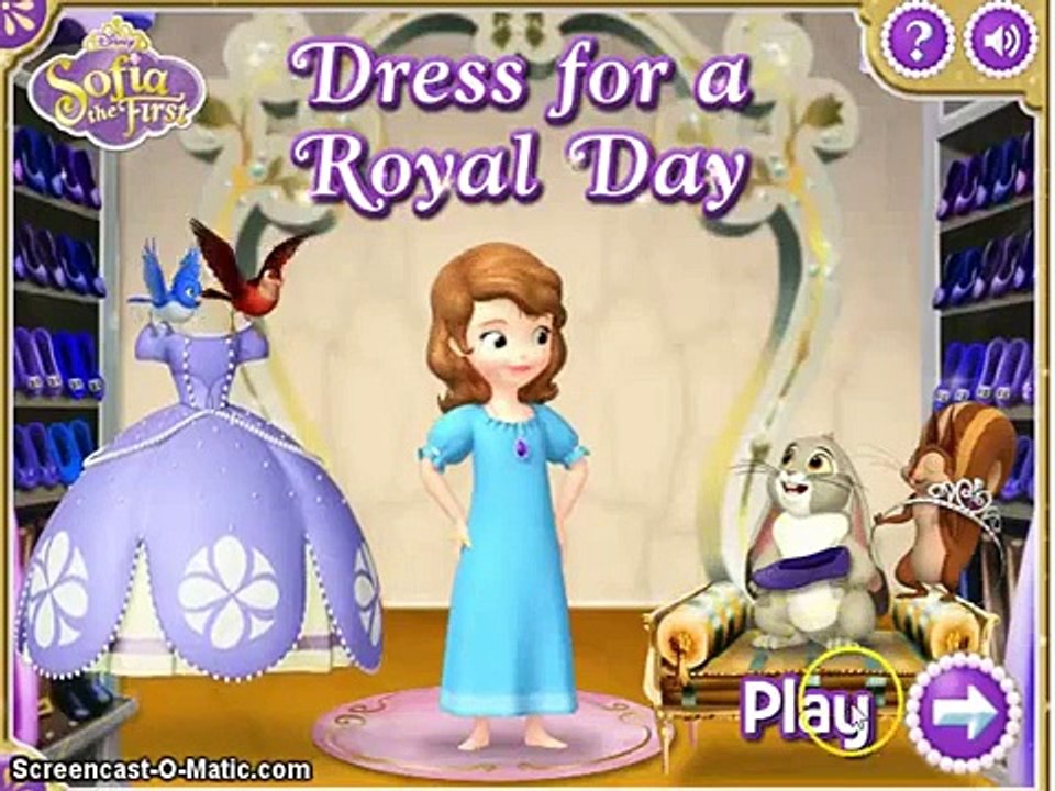 Full English Episode : Sofia the First: Dress For a Royal Day | Matching Game