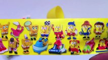 SURPRISE eggs toys huevo kinder UNBOXING gonzalomedin spongebob squarepants