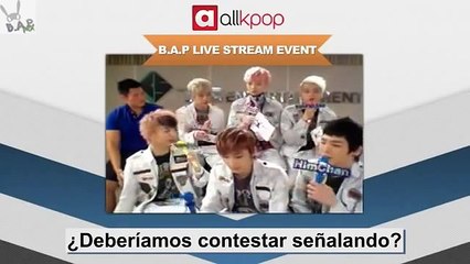 [B.A.P M XICO] Live Stream on allkpop! (SUB ESP) 4-5