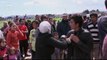 Chaos as migrants jostle for food supplies on the Macedonia Greece border - BBC News