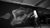 Amazing mural spray painting by Greek artist