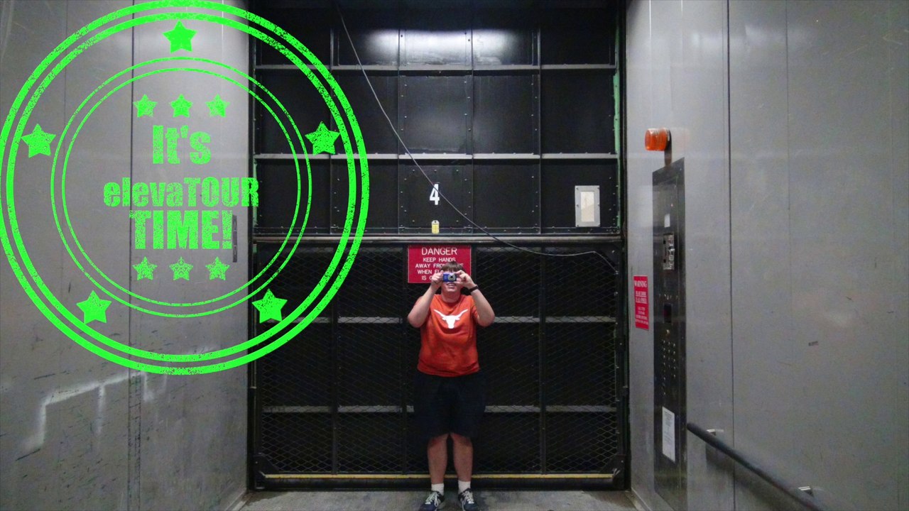 mini elevaTOUR of Moody College with huge freight elevator at UT Austin DM