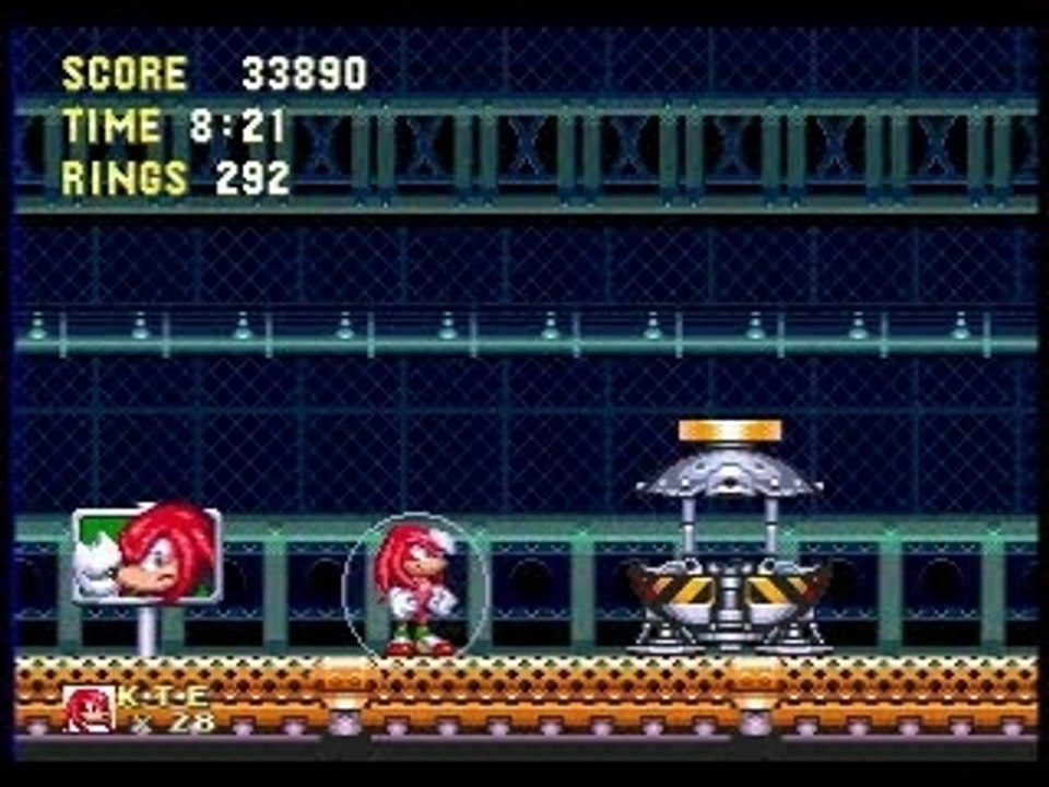 Flying Battery Zone Act 2 Knuckles