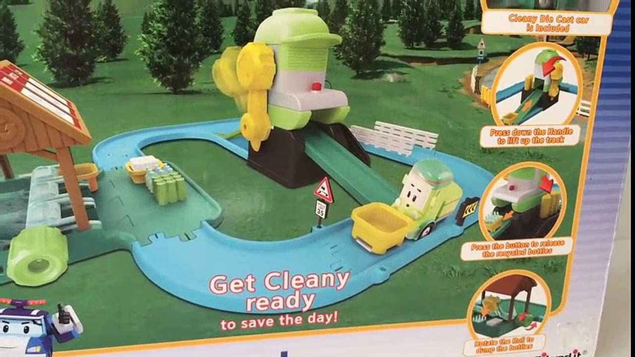 Robocar Poli Recycle Center Playset Cleany 로보카 폴리 - Unboxing Demo Review  Robocar Poli Dessin Animé