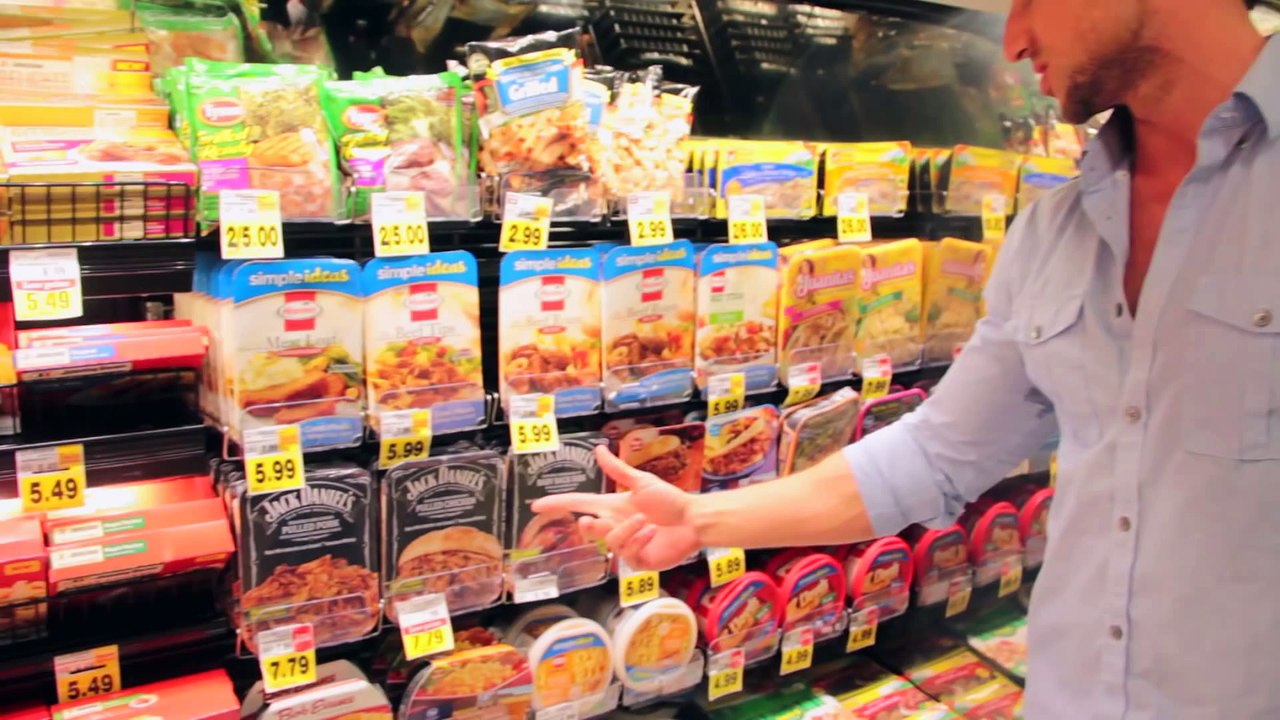 High Protein Foods  Grocery Store Shopping With A Fitness Model