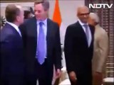 Satya Nadella wipes his hand after shaking hands with PM Modi - Video Going Viral