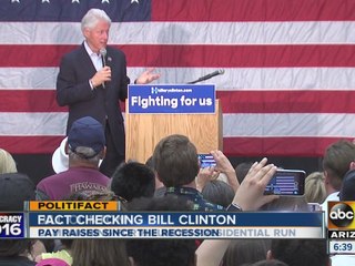 Bill Clinton: Most workers haven’t had a raise in eight years