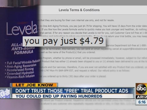 Let Joe Know: Free trail offers can cost you hundreds