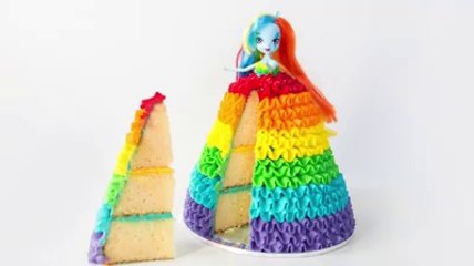 Rainbow dash my little pony cake