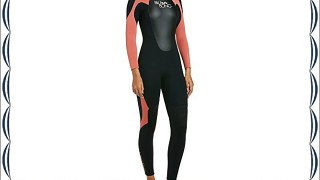 Billabong 403 Launch LS GBS ST - Traje de neopreno de surf para mujer color negro cereza talla