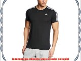 adidas ESS 3S Tee - Camiseta para hombre color negro / blanco talla L