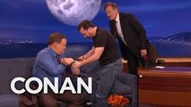 Ricky Gervais Teaches Conan & Andy To Play A**hole Or Elbow - CONAN on TBS