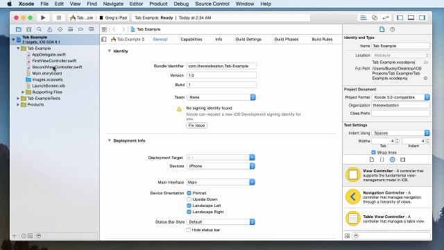 iOS Development with Swift Tutorial - 17 - Multiple Views or Screens