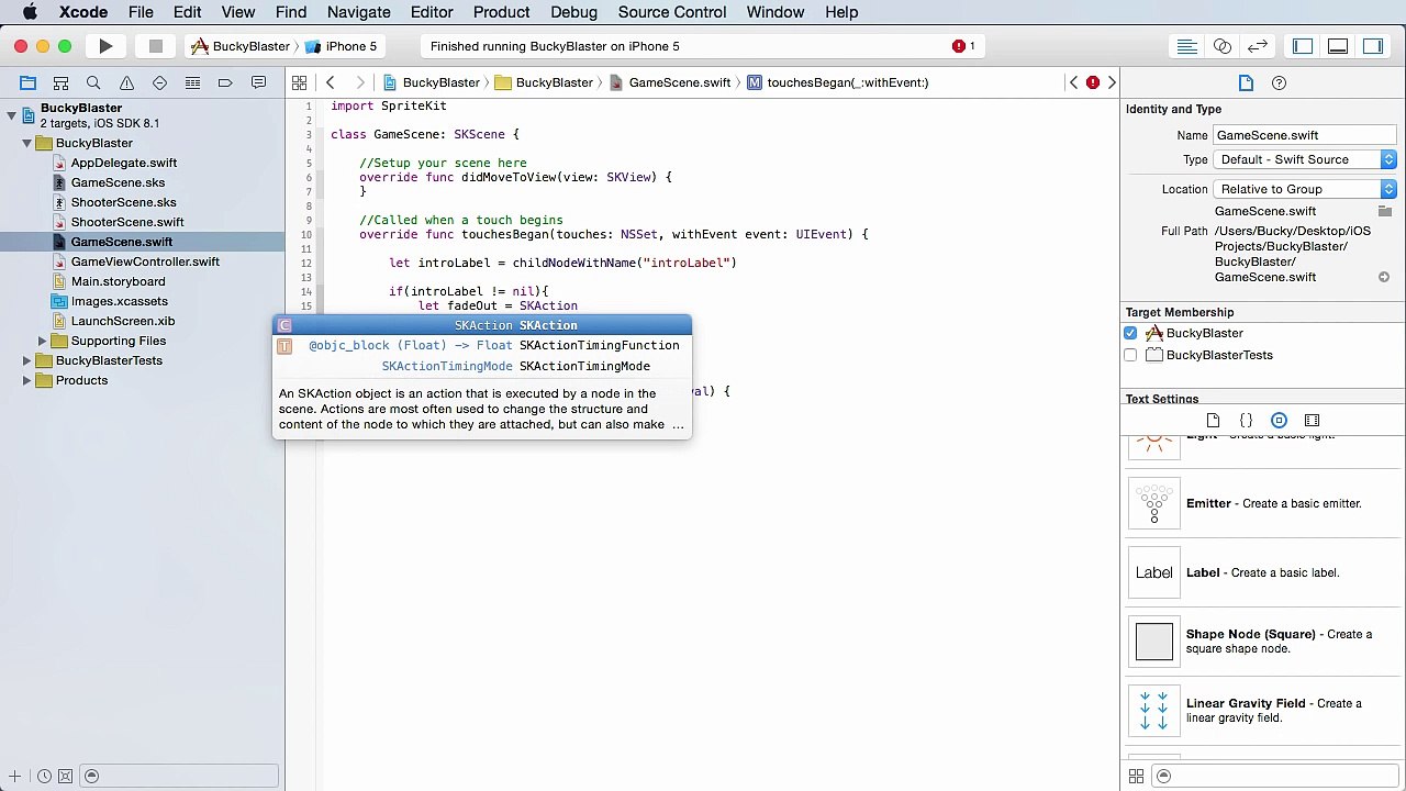 iOS Development with Swift Tutorial - 33 - Transitioning to a New Scene
