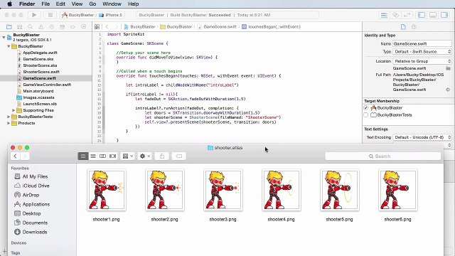 iOS Development with Swift Tutorial - 34 - Adding the Main Character