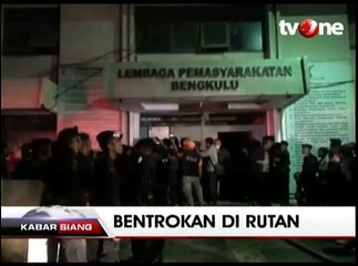 Tahanan dan Polisi Terlibat Bentrok, Rutan Malabero Terbakar