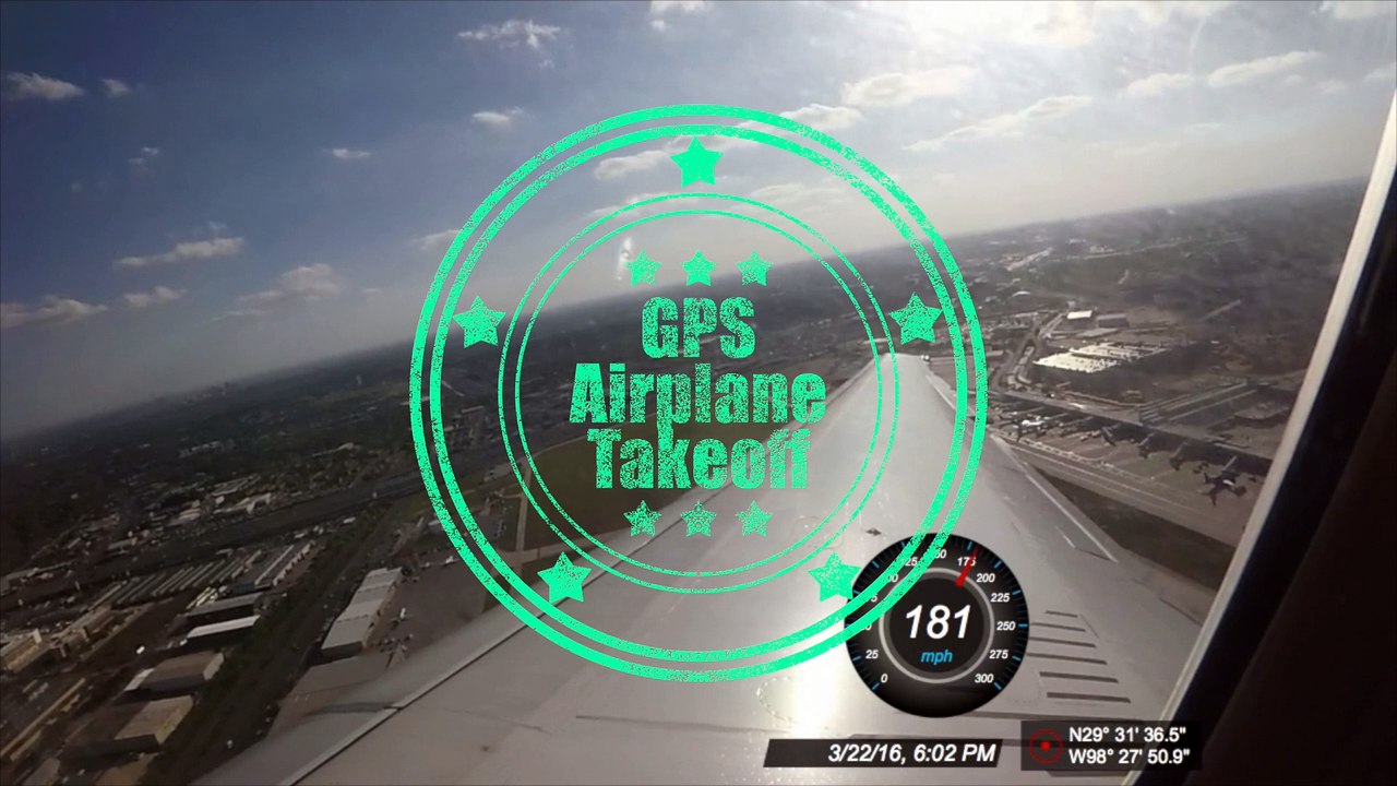 Airplane takeoff in MD90 from SAT with GPS speed