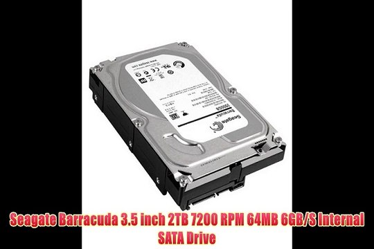 Seagate Barracuda 35 inch 2TB 7200 RPM 64MB 6GBS Internal SATA Drive