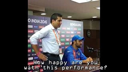 1. Dhoni rips into journalist after India vs Bangladesh #WT20 Match