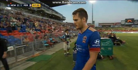Newcastle Jets VS Perth Glory 0-2 goal by KEOGH ANDY(Pen88)