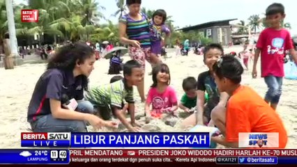 Download Video: Libur Panjang, Pantai Karnaval Ancol Ramai Pengunjung