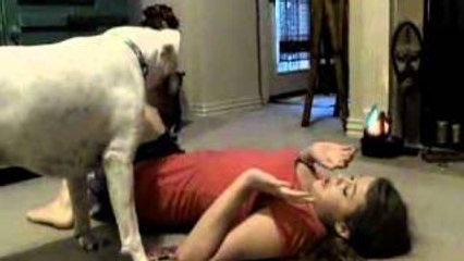 Dog attacks girl!