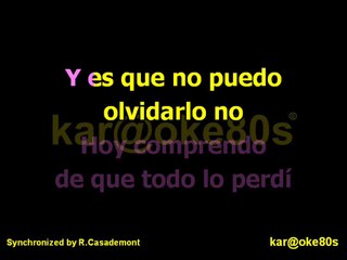 karaoke No puedo Olvidarlo . Marisela