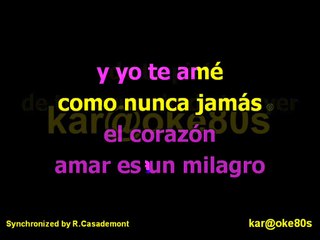karaoke No me Arrepiento de Este Amor . Gilda