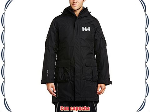 Helly Hansen Rigging Coat - Parka para hombre color negro talla L
