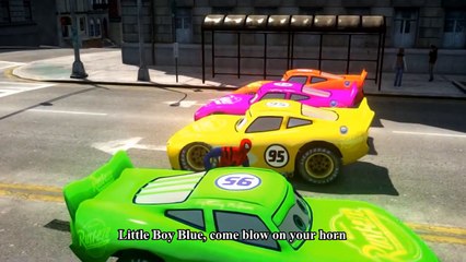 Cars Spiderman Nursery ♪ Little boy blue ♪ Spider-Man CUSTOM Cars HAVE FUN