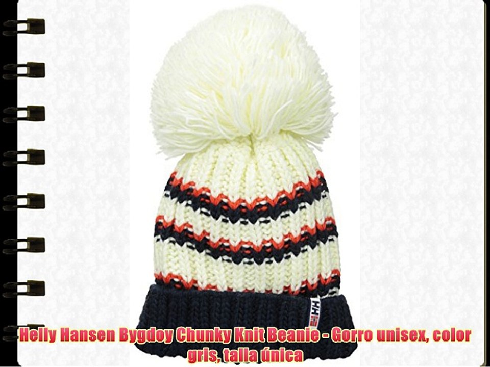 Helly Hansen Bygdoy Chunky Knit Beanie - Gorro unisex color gris talla única
