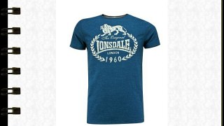 Lonsdale Ollie - Camiseta de manga larga Hombre Azul (Marineblau) Medium (Talla del fabricante: