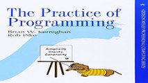 Download The Practice of Programming  Addison Wesley Professional Computing Series