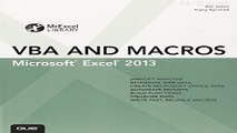 Download Excel 2013 VBA and Macros  MrExcel Library