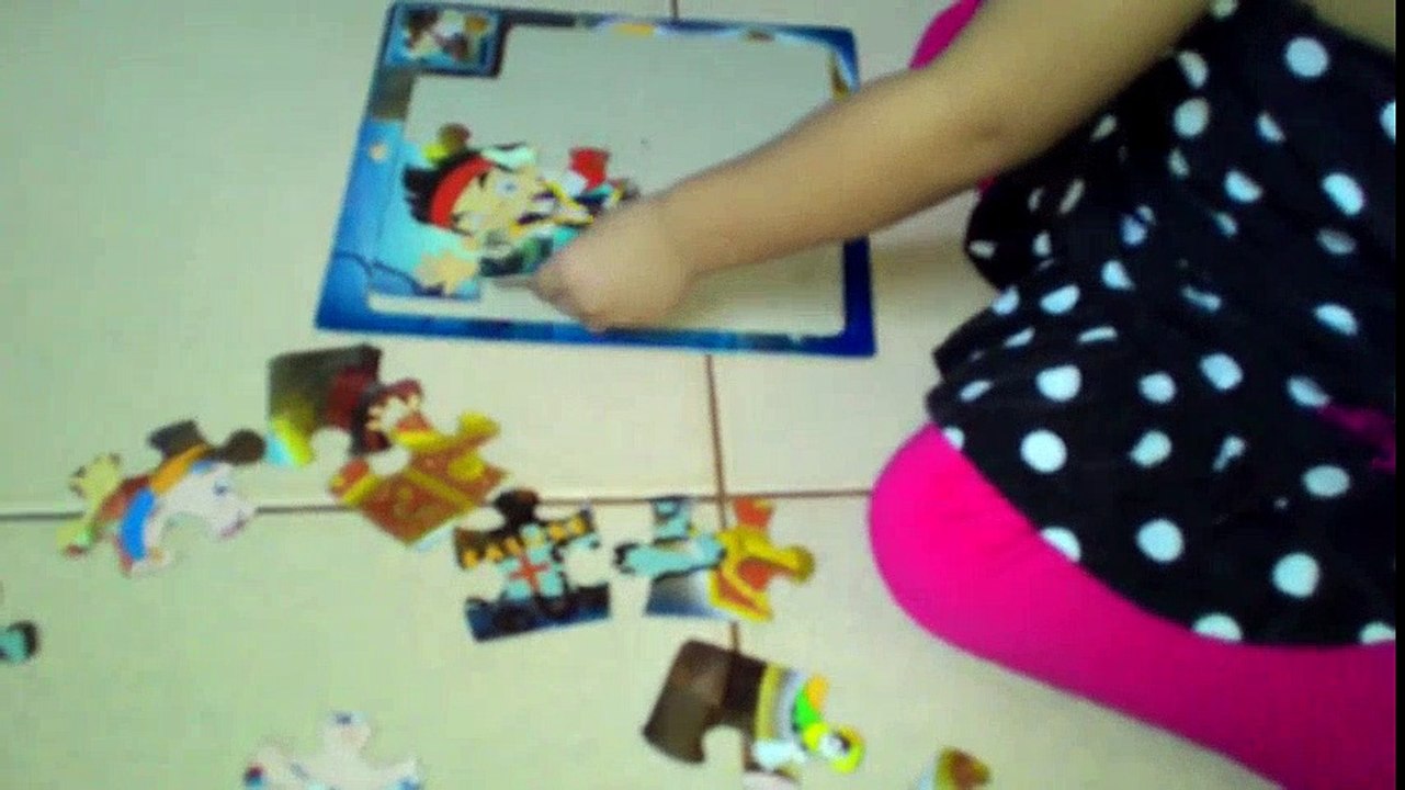 Jack the Pirate puzzle by 2 year old Miele!!  MAD JACK THE PIRATE Cartoon