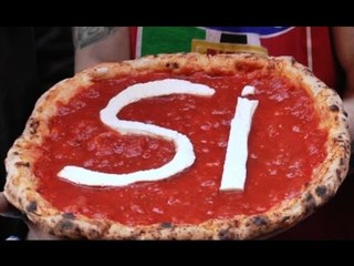 Napoli - Referendum trivelle, anche i pizzaioli per il "Sì" (25.03.16)