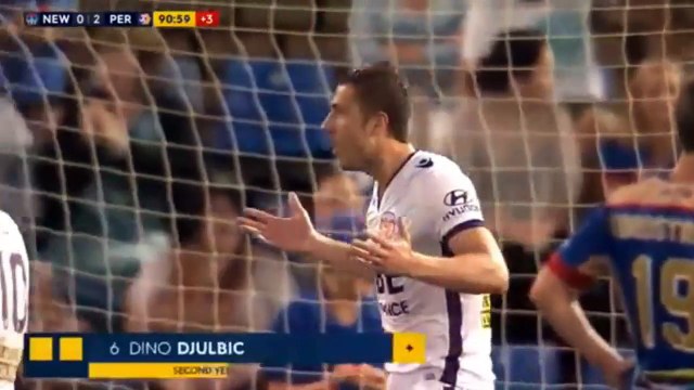 Newcastle Jets 1-2 Perth Glory FC Mateo Poljak Goal Australian A-League 26-03-2016 hd