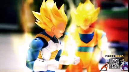 Combat en stop motion broly vs goku végéta (figurines)