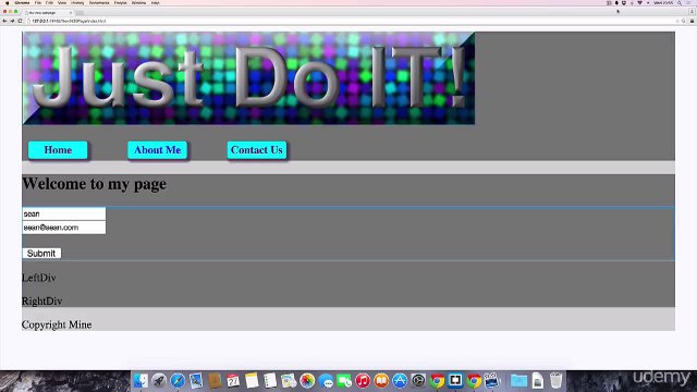 Adding CSS Styling to the Welcome Section->HTML,CSS