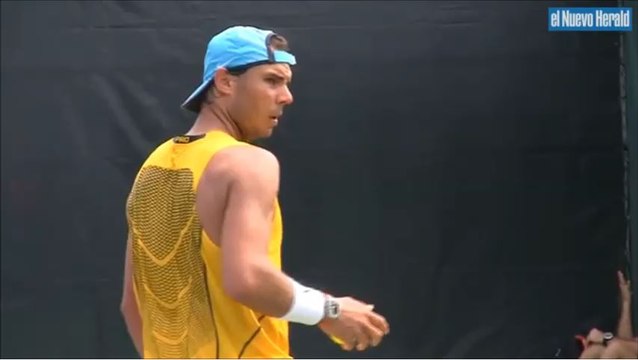 Rafael Nadal Practice and Press conference (in Spanish) / Miami Open, 25.03/2016