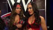 WWE The Bella Twins Backstage Segment show